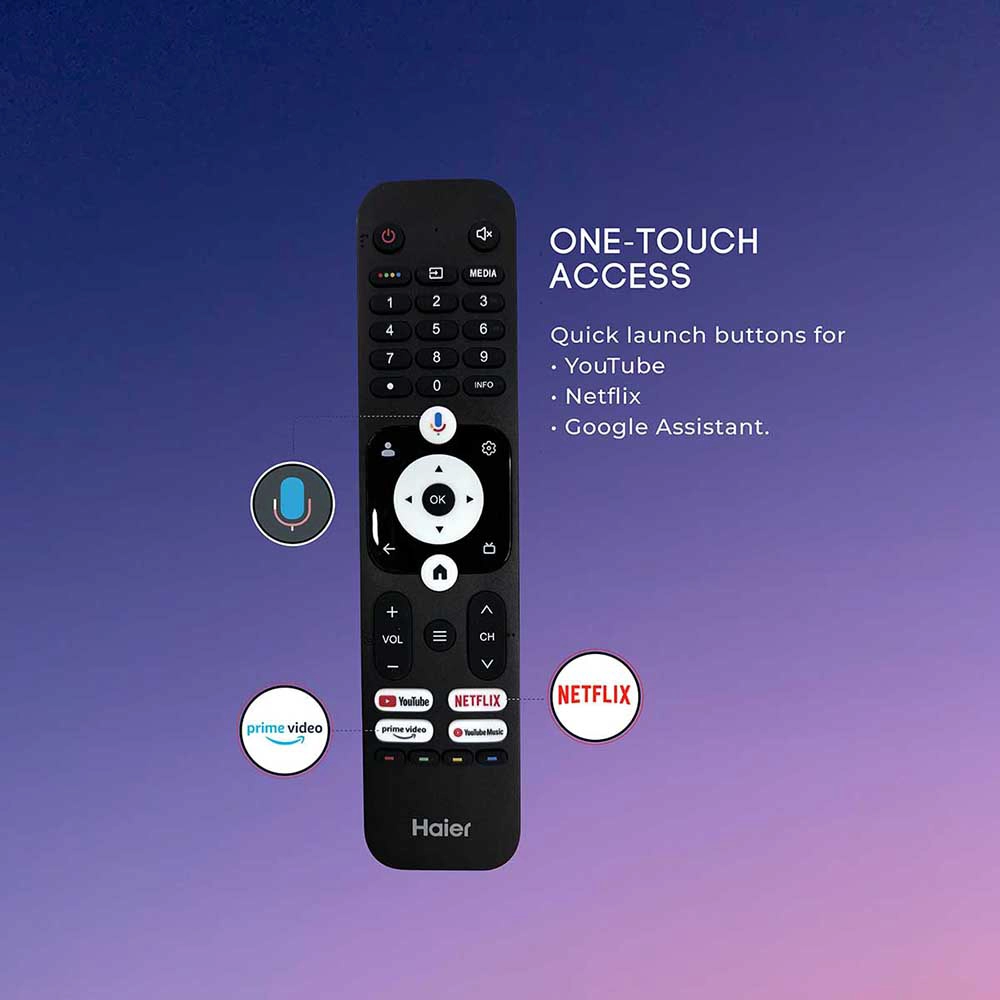 Haier 108cm (43) Google TV With Google Assistant - M43UG